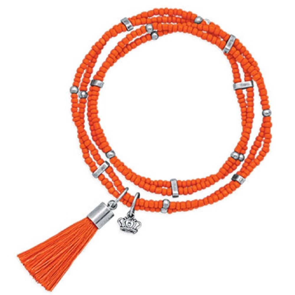 Color play charm bracelet - orange